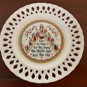 1960’s Berggren Trayner Swedish Love Is Wall Plate